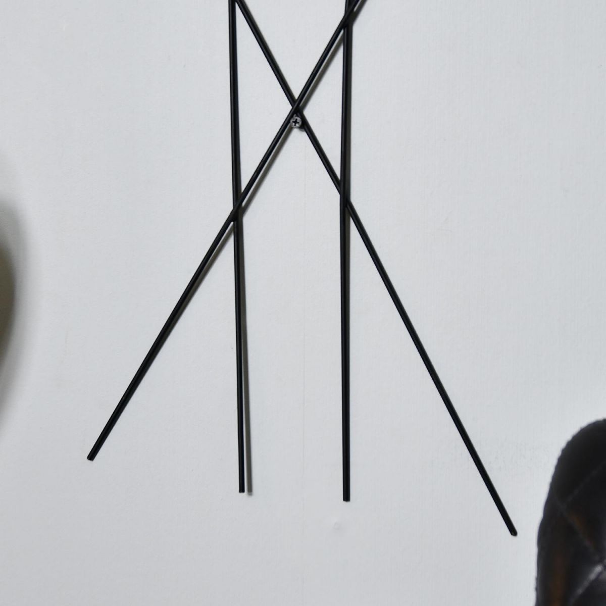 Close-up of the Ends of the Antique Bronze Feathers Wall Art