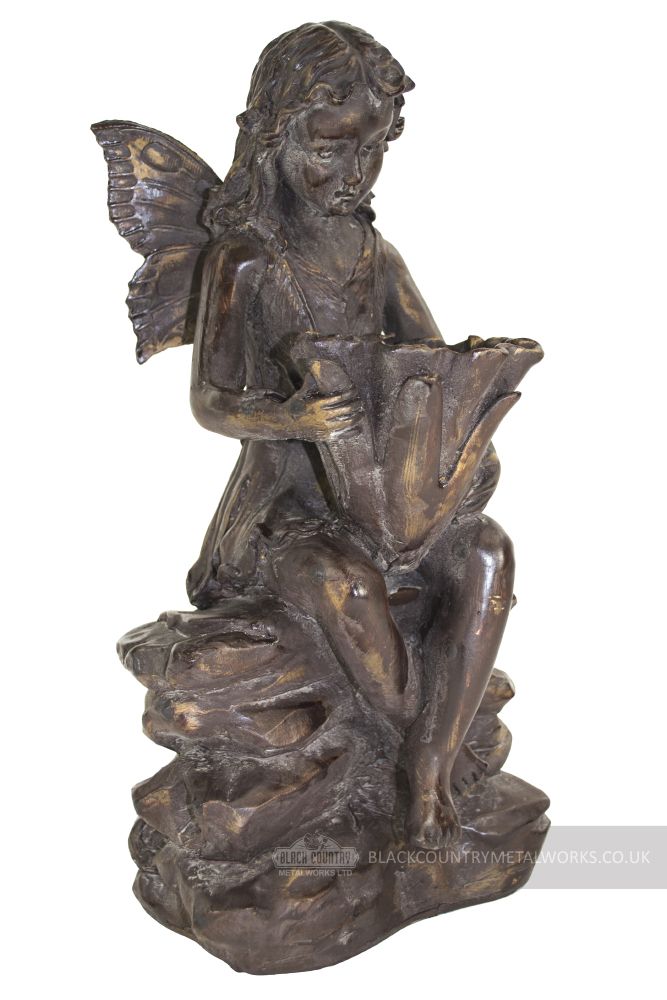 Antique Bronze Woodland Fairy Sculpture