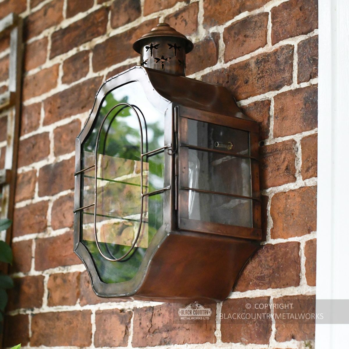Antique Copper Coastal Style Wall Light