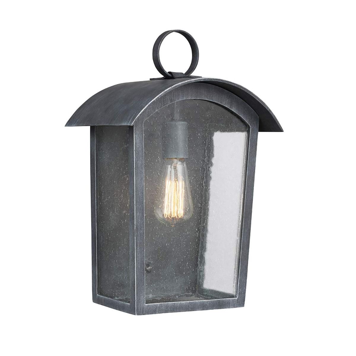 Antique Silver "Hedley" Arched Loop Handle Wall Light - 41cm