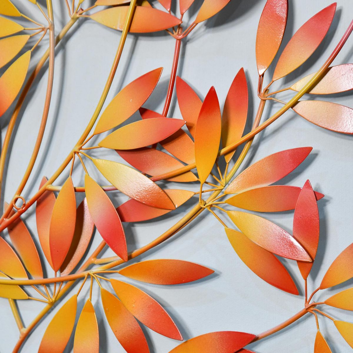 Close-up of the Orange Leaves on the Bush Wall Art