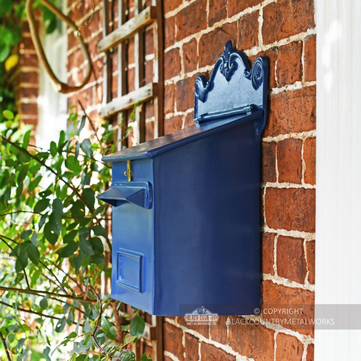 Azure Sky Blue Goldhay Secure Post and Parcel Box