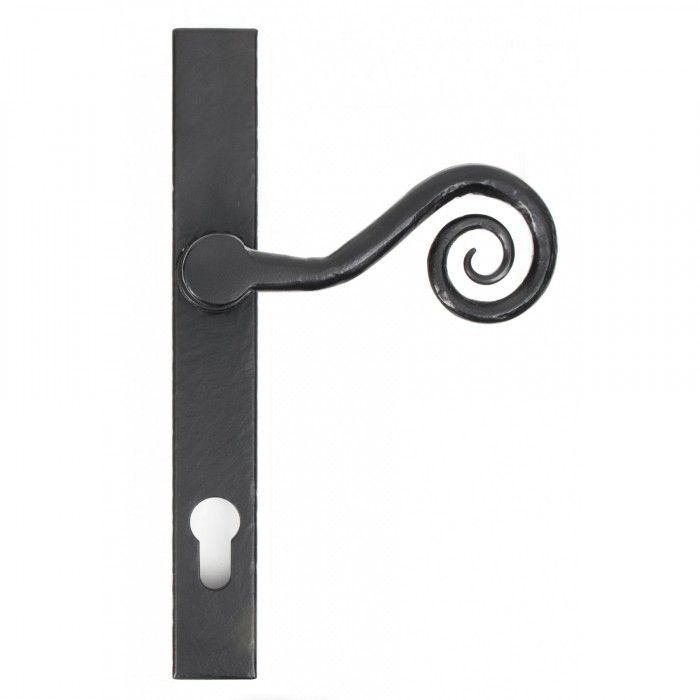 "Barbary" Slim Monkey tail Espagnolette Lock Set Right Hand Finished In Black