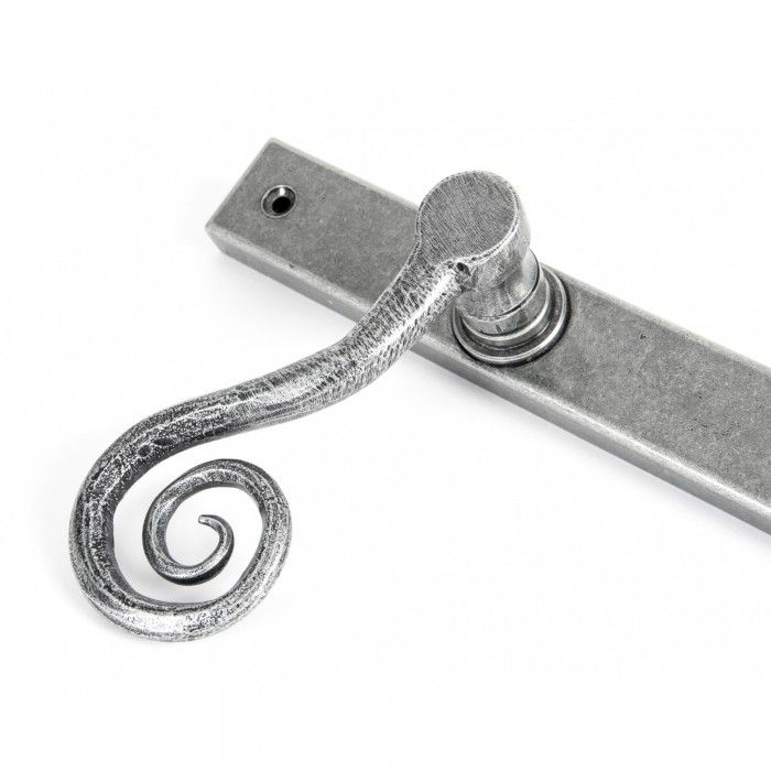 Antique Pewter Finish On The Monkey Tail Handle