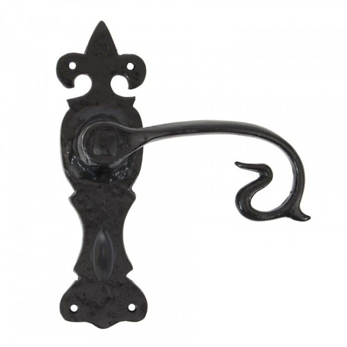 "Swan Neck" Style Lever Handle With Bathroom Lock
