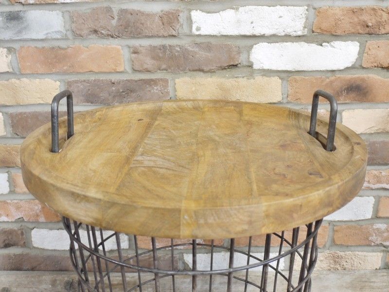 Basket Side Table