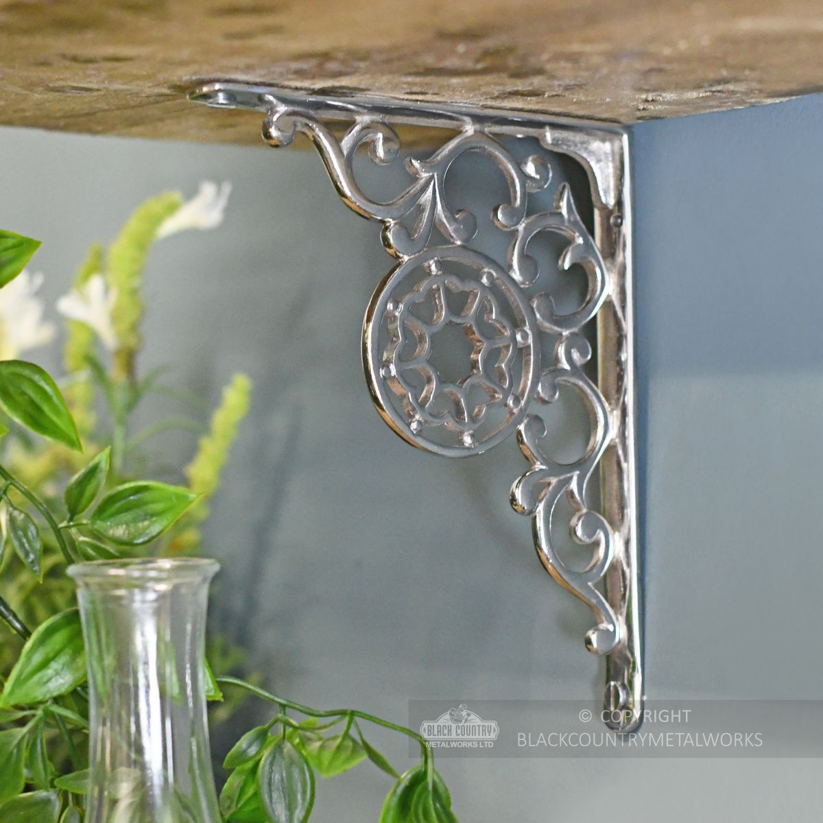 Bright Chrome Shelf Bracket