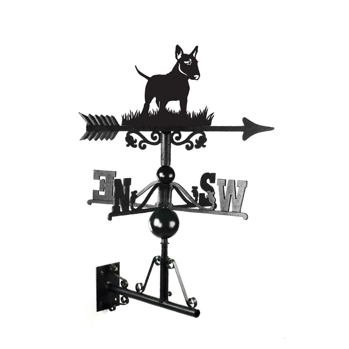 "English Bull Terrier" Dog Weathervane in Full 