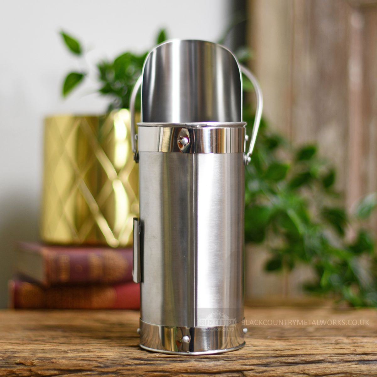 Brushed steel norfolk match holder