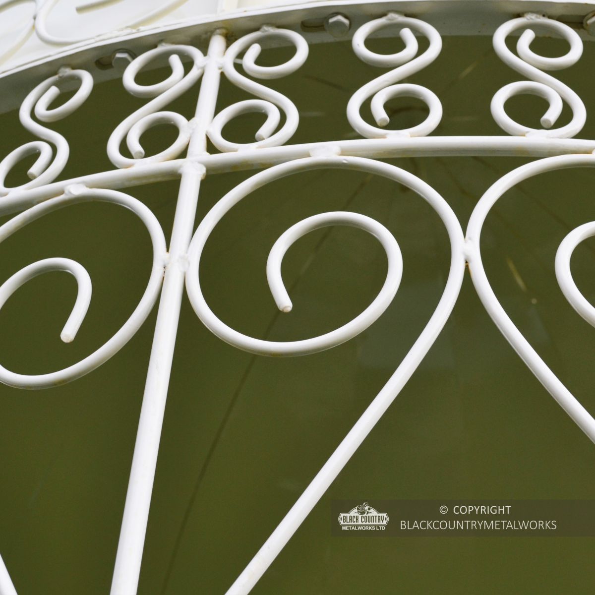 Deluxe "Lady Arundel" Wrought Iron Garden Gazebo