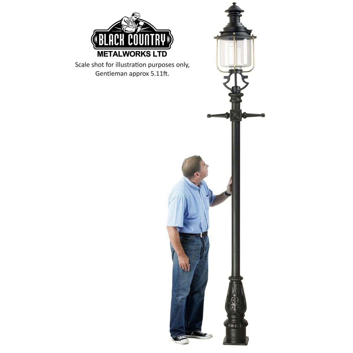 Scale image of 3.4m Belgravia Lamp post set