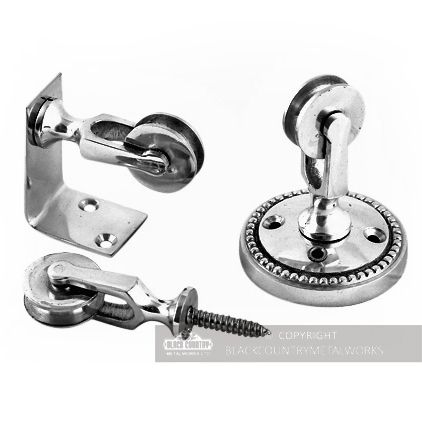 Bright chrome Butler door bell kit