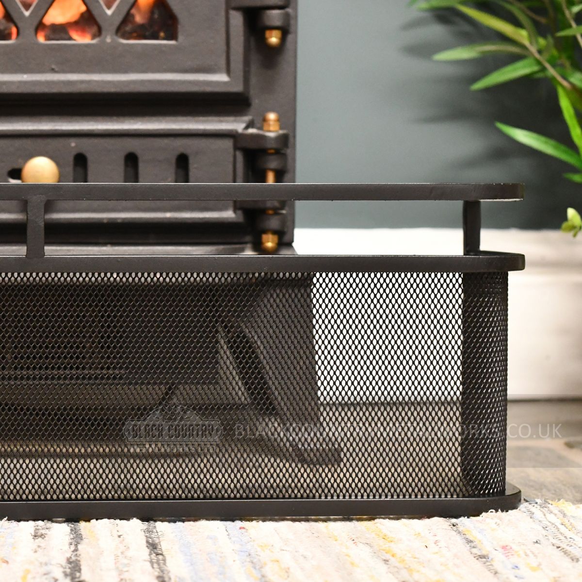 "Broughdrew Square" Made to Measure Fender Guard Finished in Black 