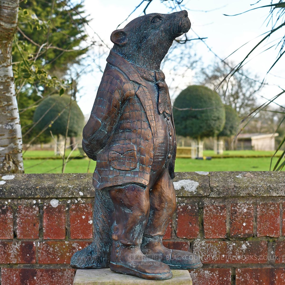 Wind & The Willows Badger sculpture