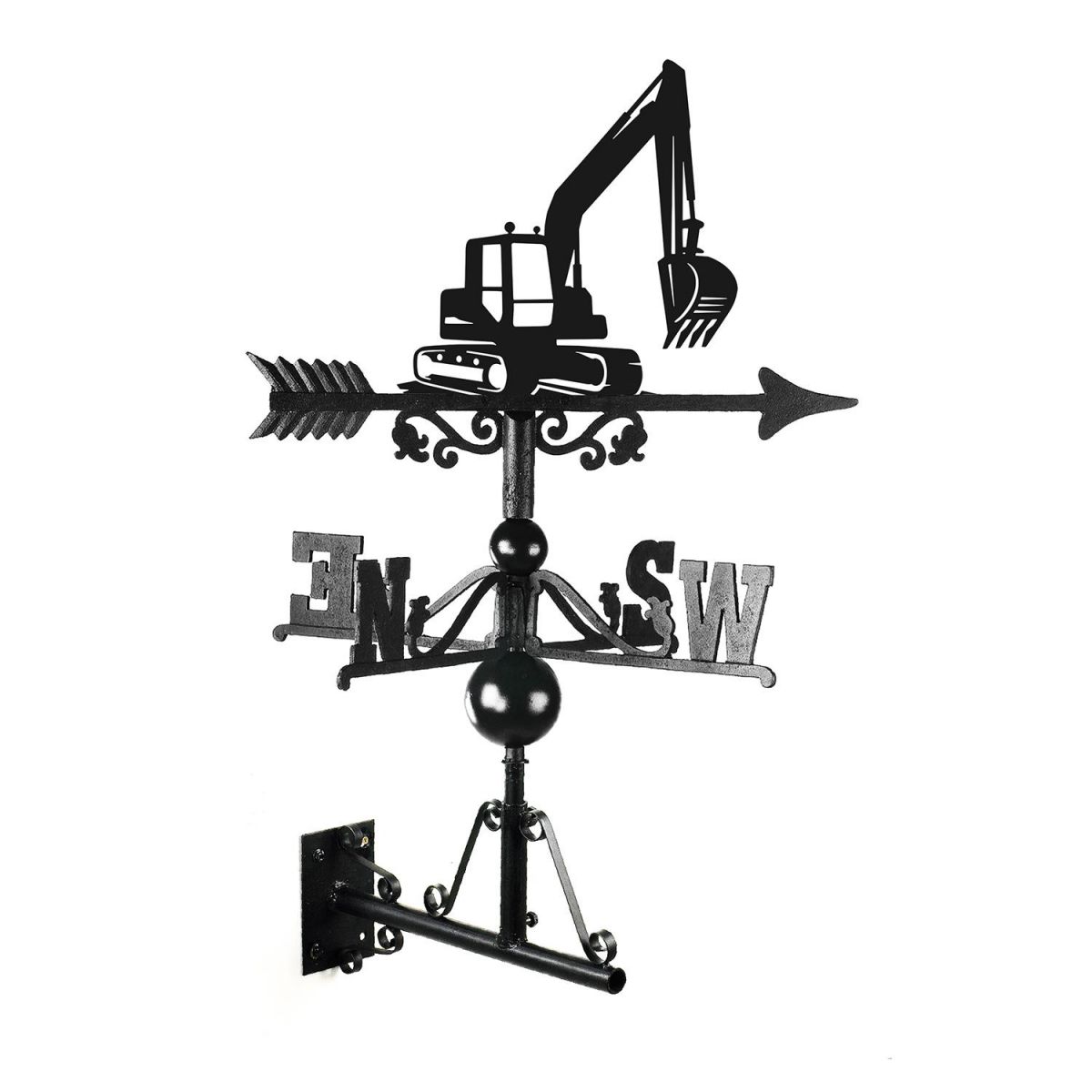 Digger Weathervane Created Out of Iron