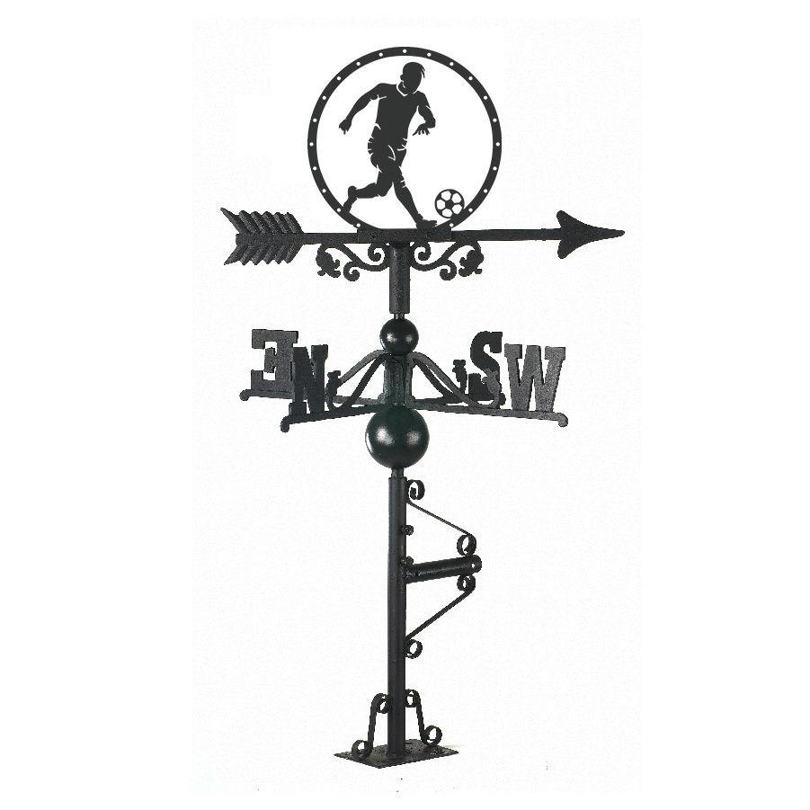 Footballer Weathervane Made From Cast Iron