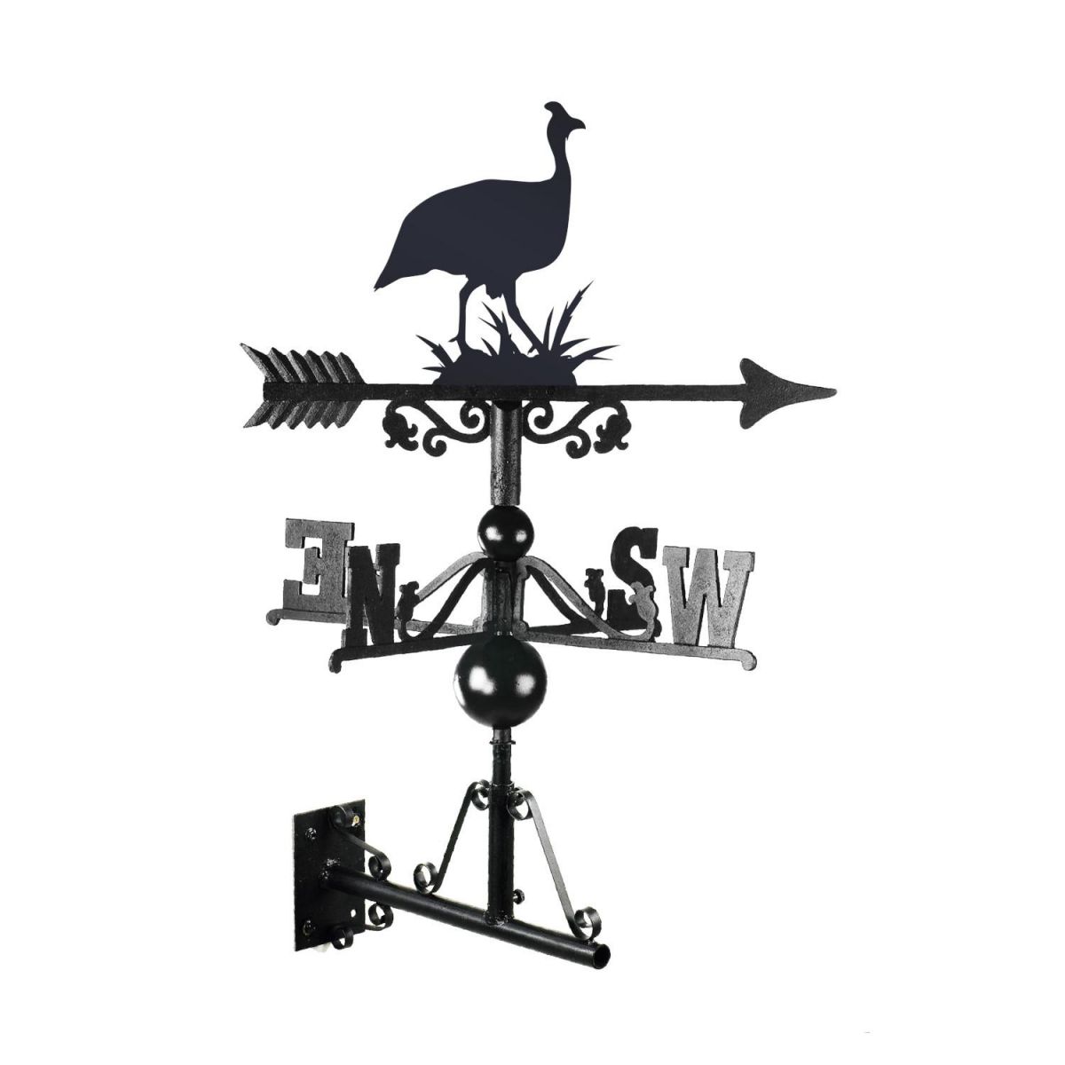 Guinea Fowl Weathervane Mounted