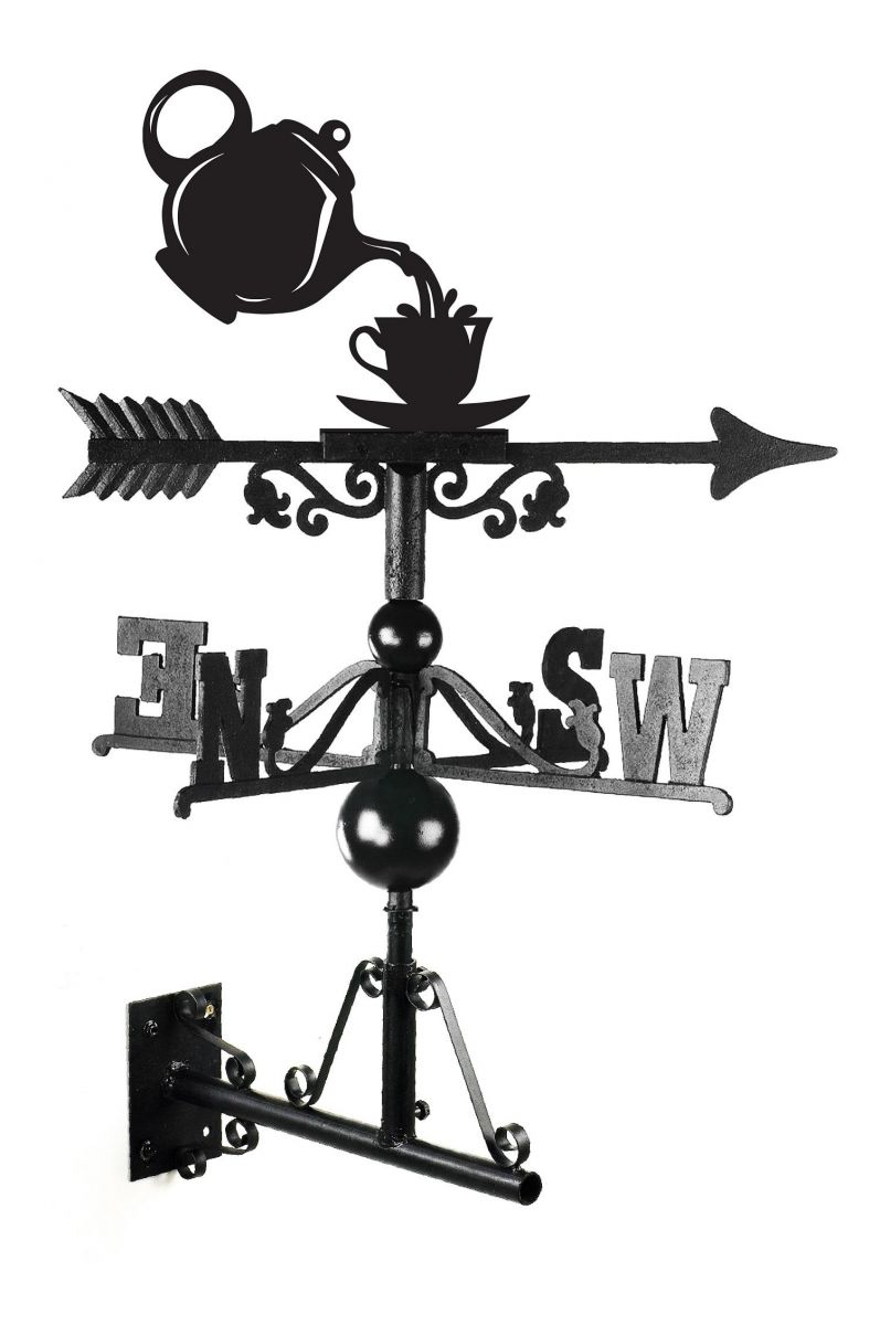 Teapot & Cup Weathervane in Full