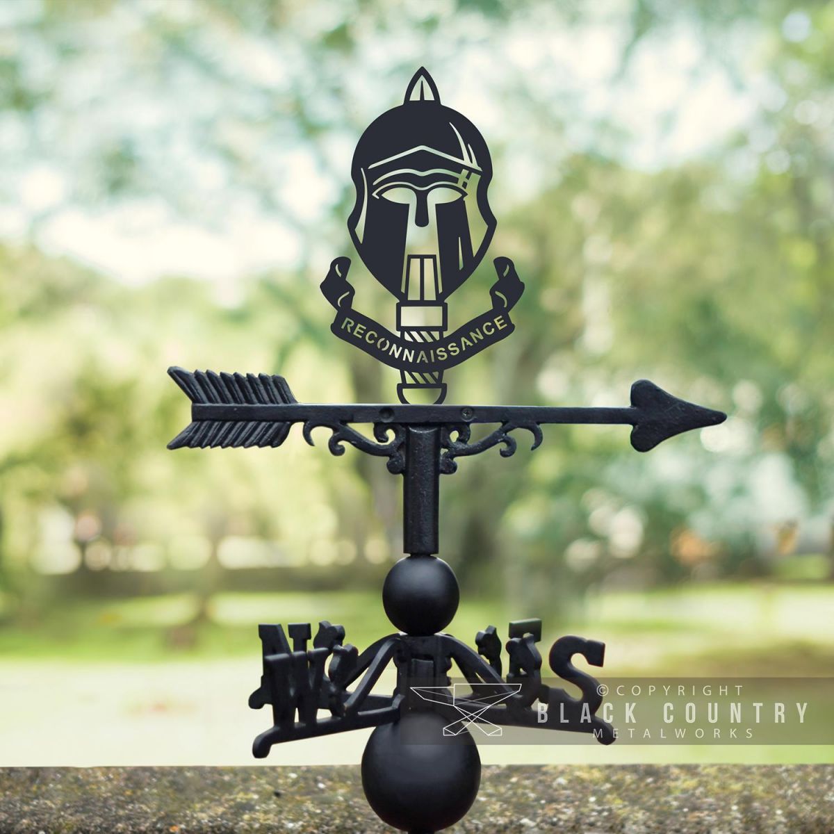 The Special Reconnaissance Regiment Weathervane Created From Cast Iron