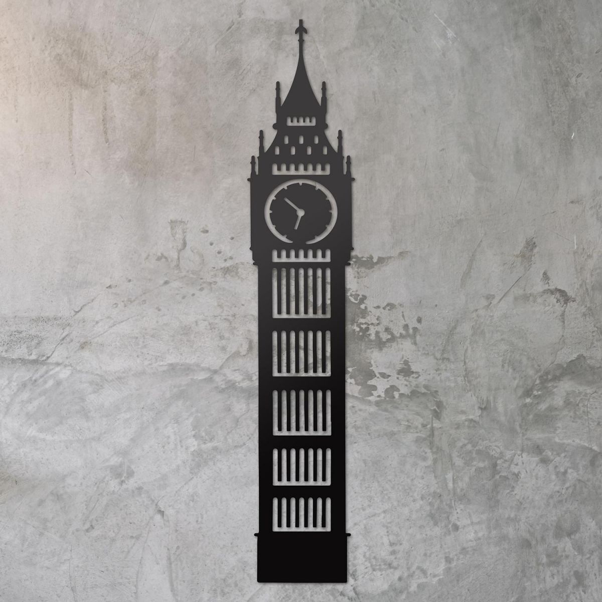 Big Ben Wall Art on a Rustic Grey Wall