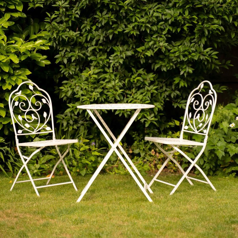 Bird & Leaf Design Bistro Set in Situ
