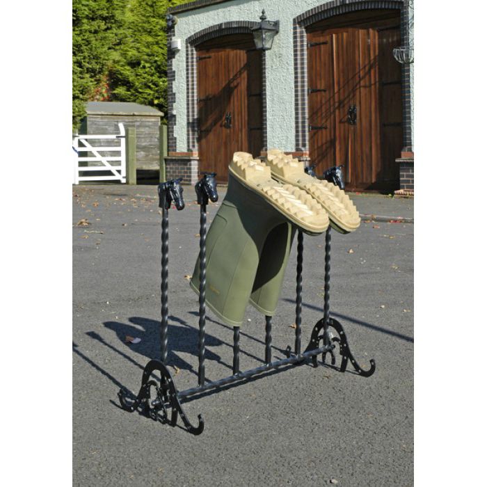 "Ascot" Black 3 Pair Welly Rack