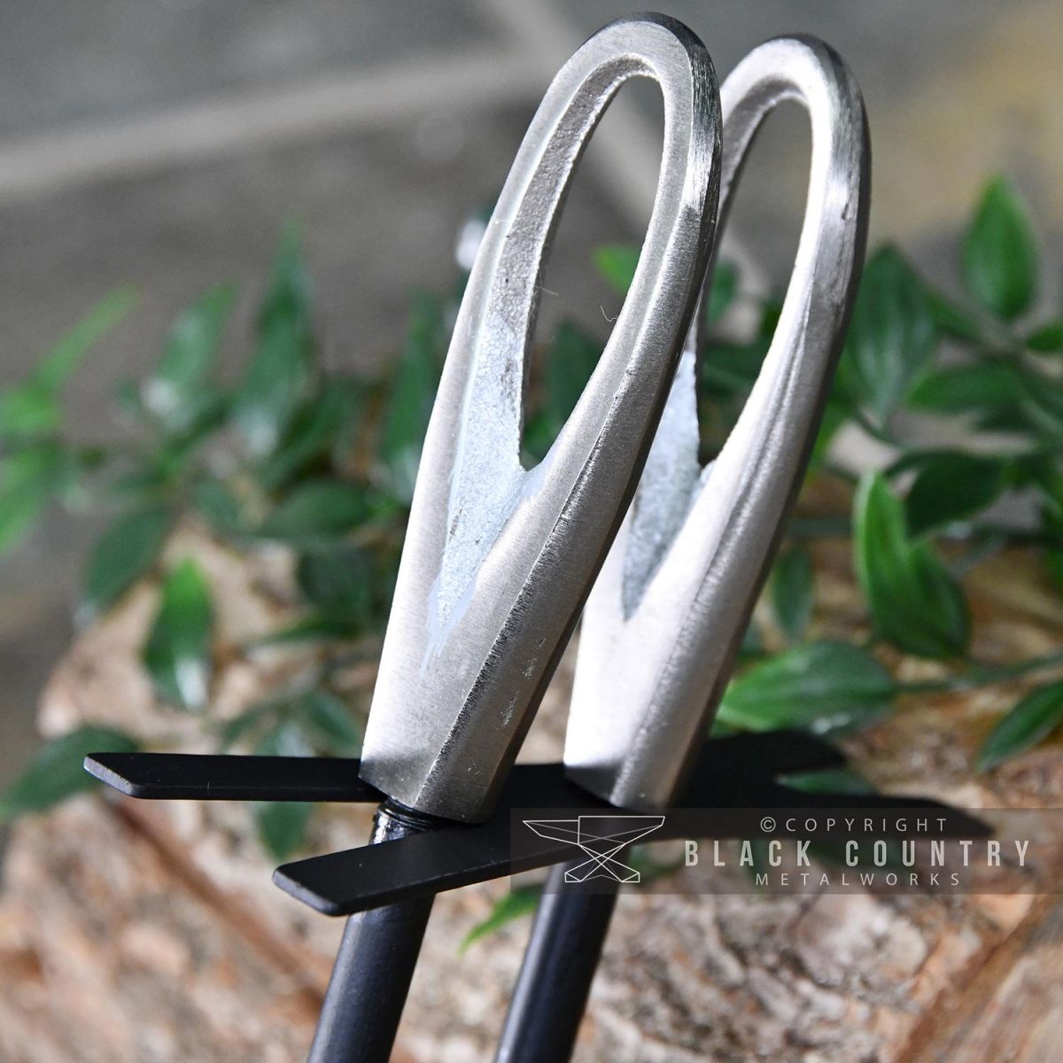 close-up of the Pewter Loop Handles