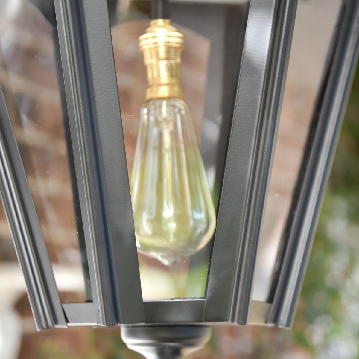 Close-up of the Bulb Holder in the Concordia Hexagonal Hanging Garden Lantern