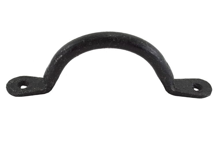 simple black door pull semi circle oval