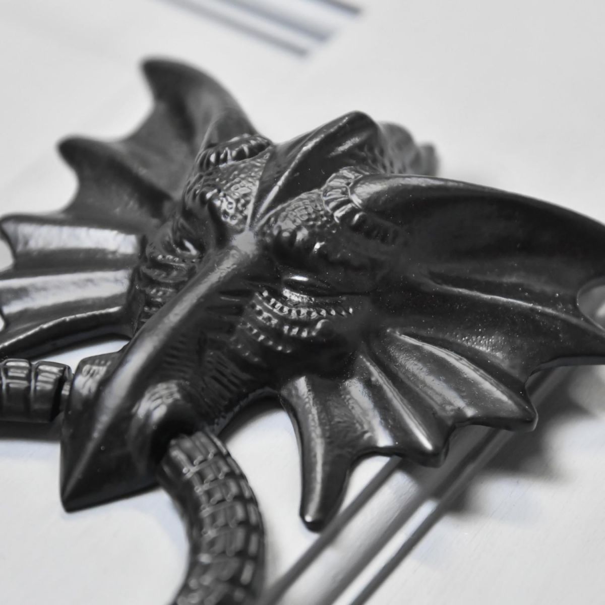 Close-Up of Black Powder Coated Finish
