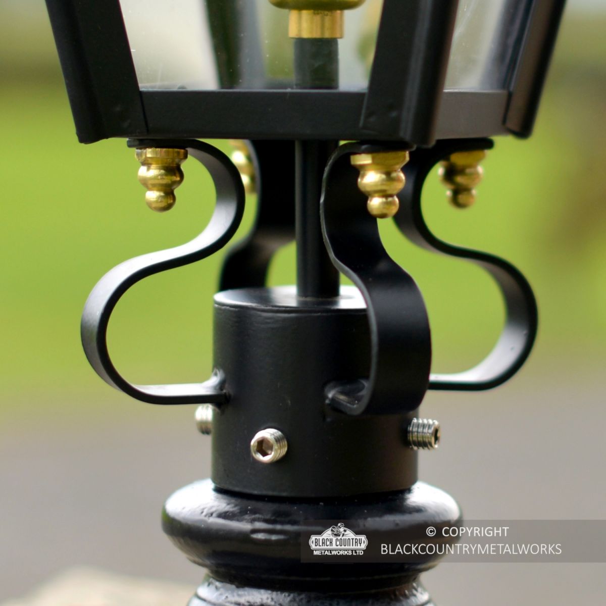 Close-up of the Frog collar and Brass Fixings