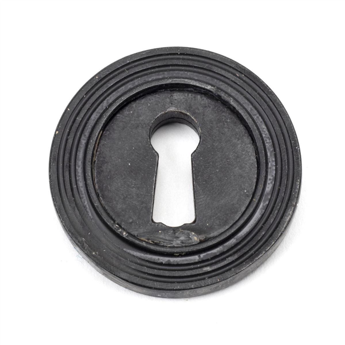 Black Iron Beeswax Round Beehive Escutcheon