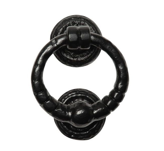 "Thayworth" Circular Blacksmith Iron Door Knocker