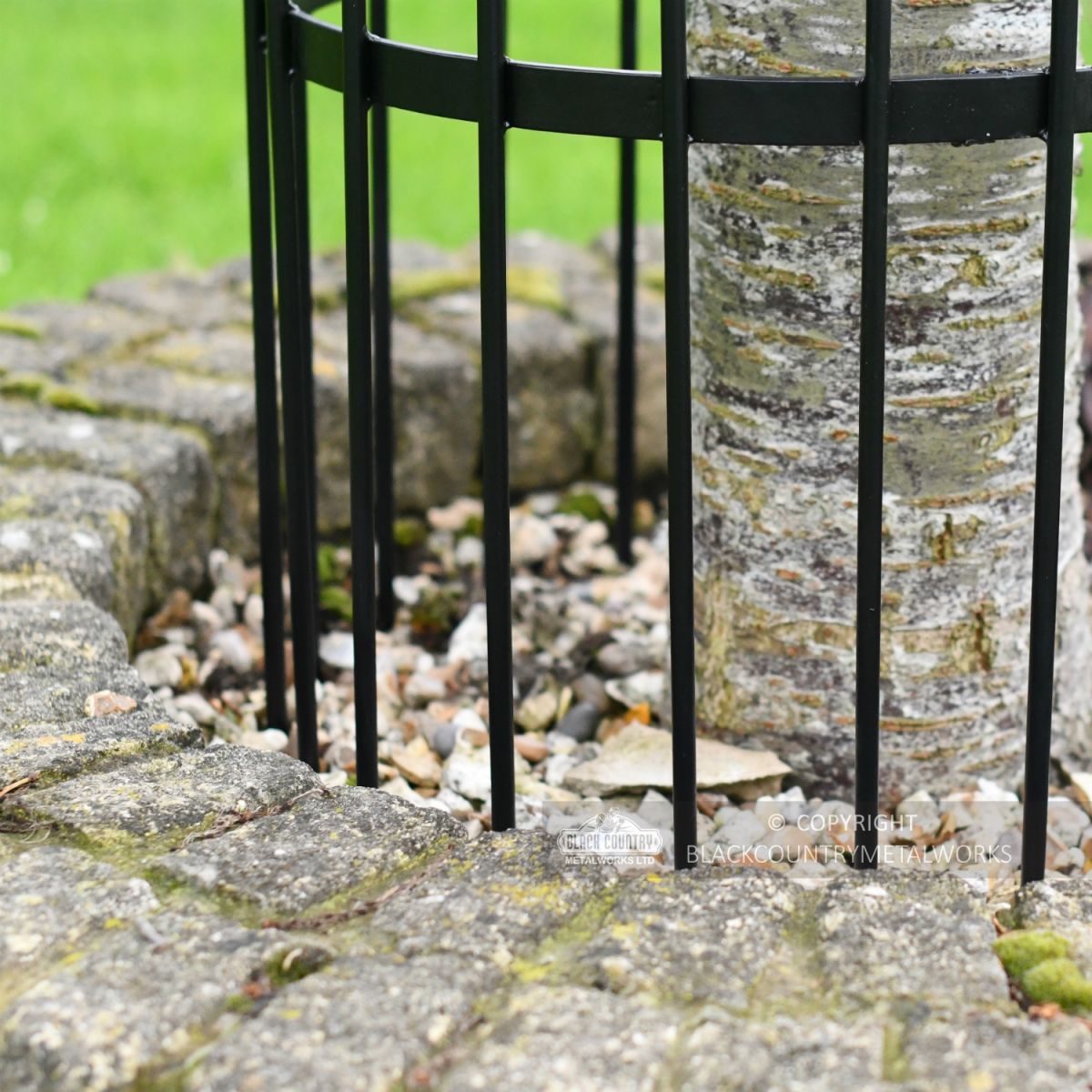 Black Iron Tree Guard Ground Spikes