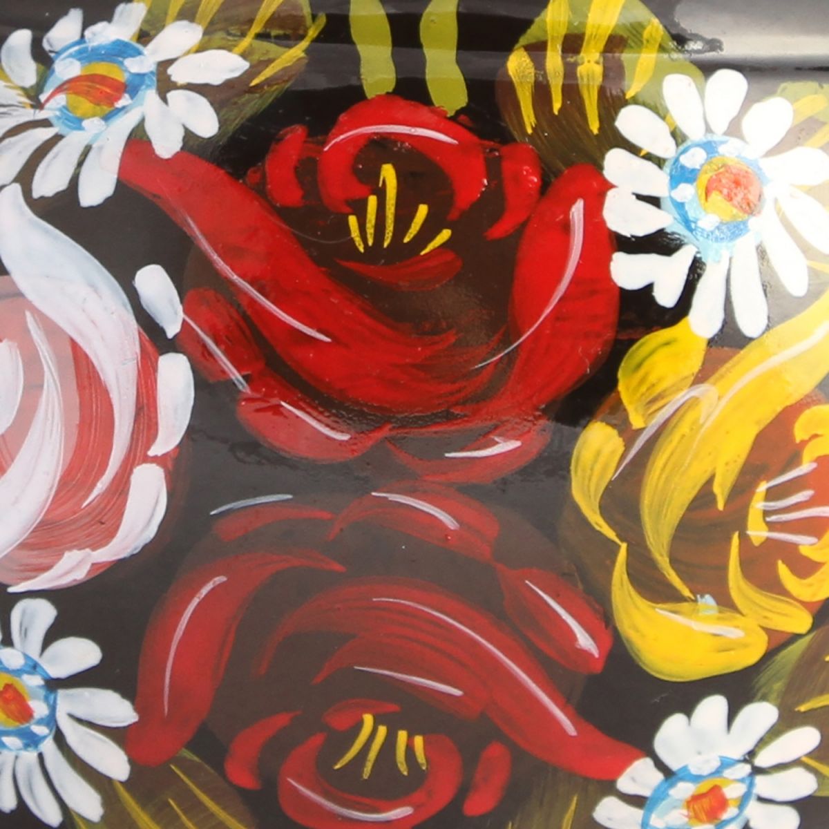 Close-up of the Floral Design on the Watering Can