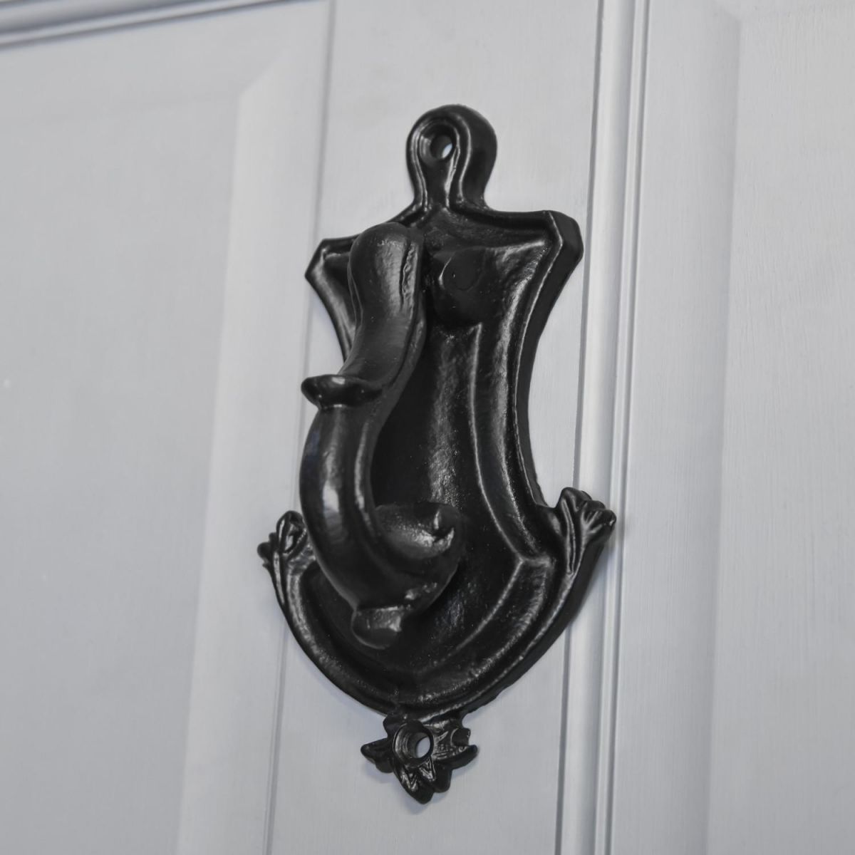 Black Oxford Cast Iron Door Knocker
