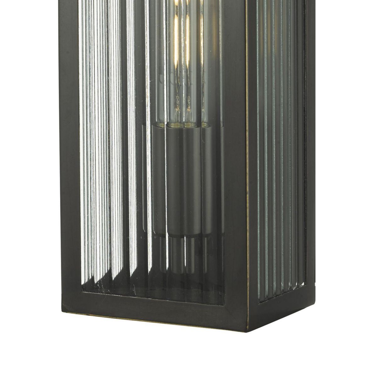 Close-up of the Reeded Glass on the Lantern