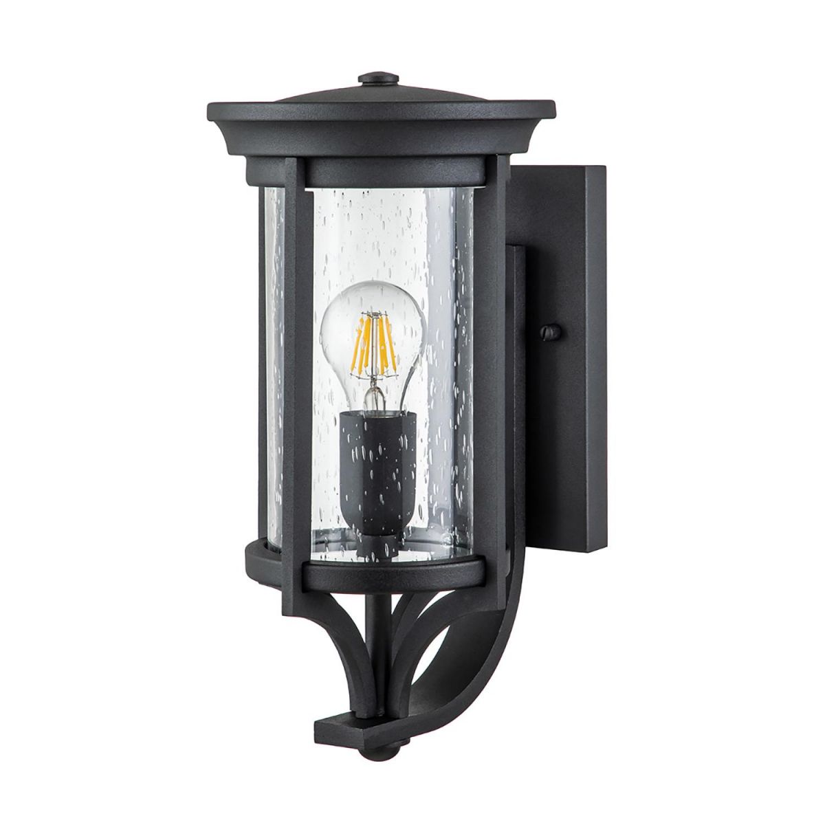 Black Steel "Harrison" Classic Modern Wall Light