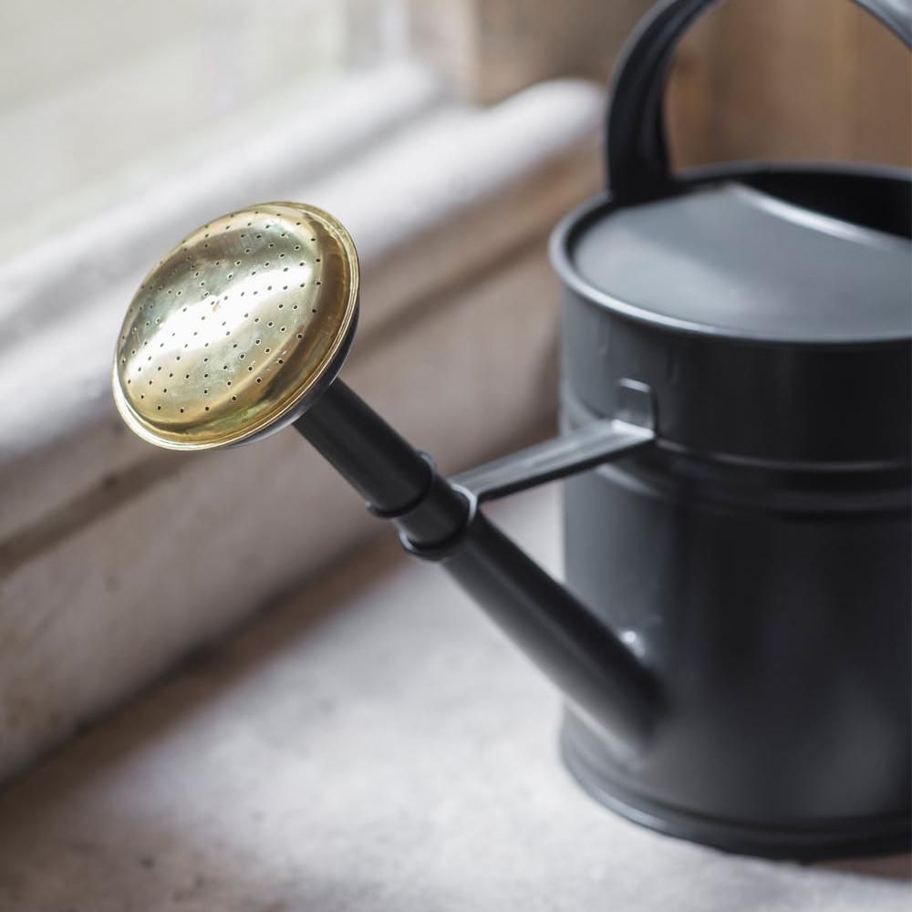 Close-up of the Brass End on the Watering Can