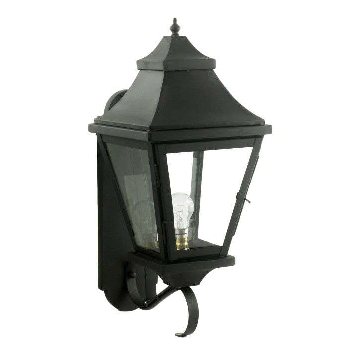 "Wilmslow" Veranda Lantern or Wall Lantern Finished In Black