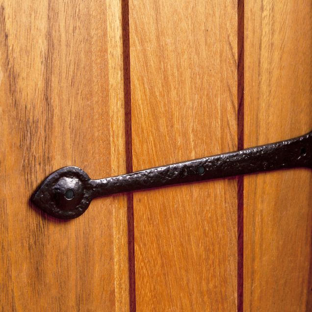 Blacksmith Inspired Iron Hinge Front
