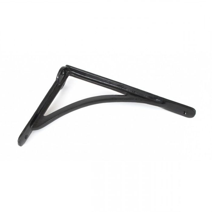 Curved Black Iron Shelf Bracket 