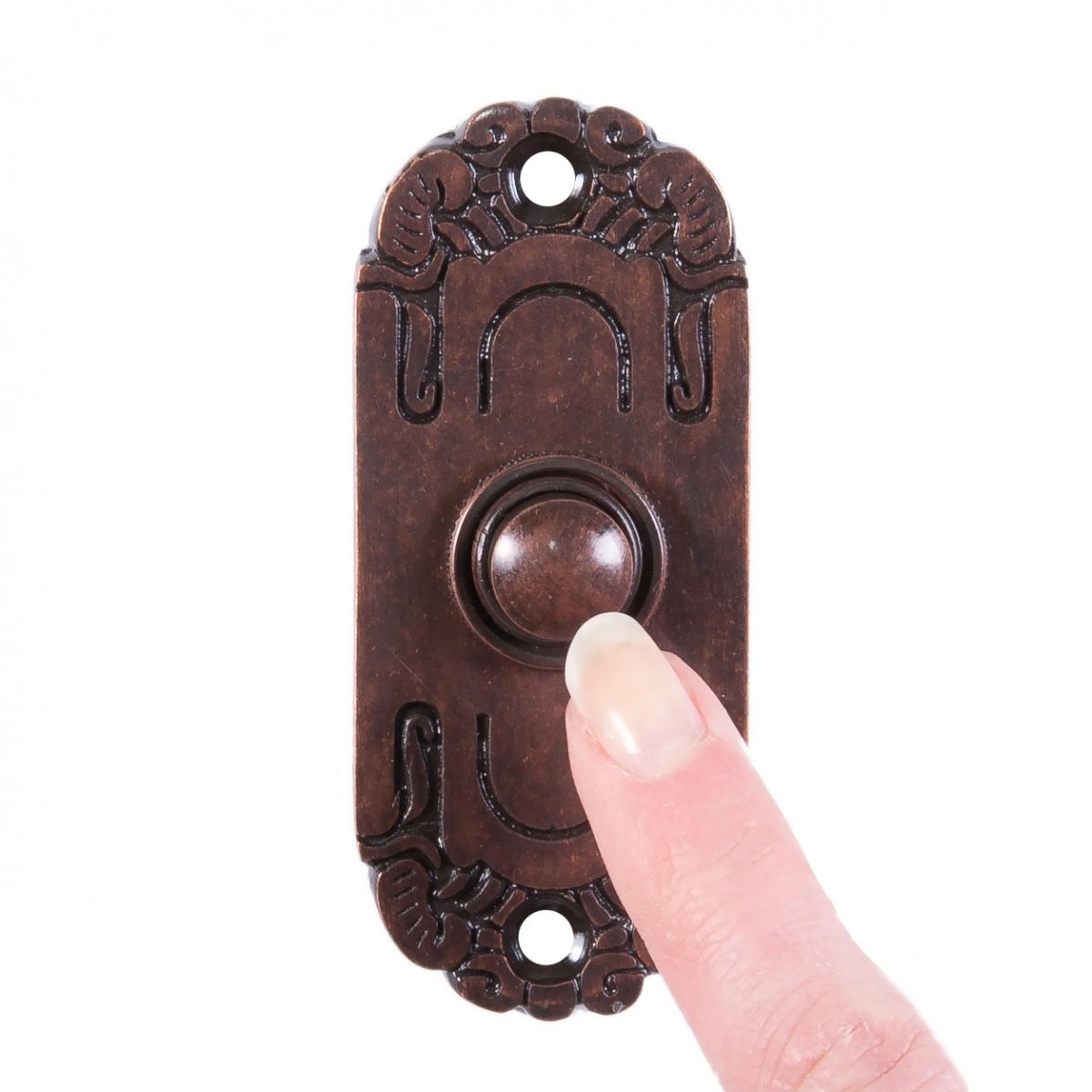 Beautiful ornate Art Nouveau inspired Bell push plate