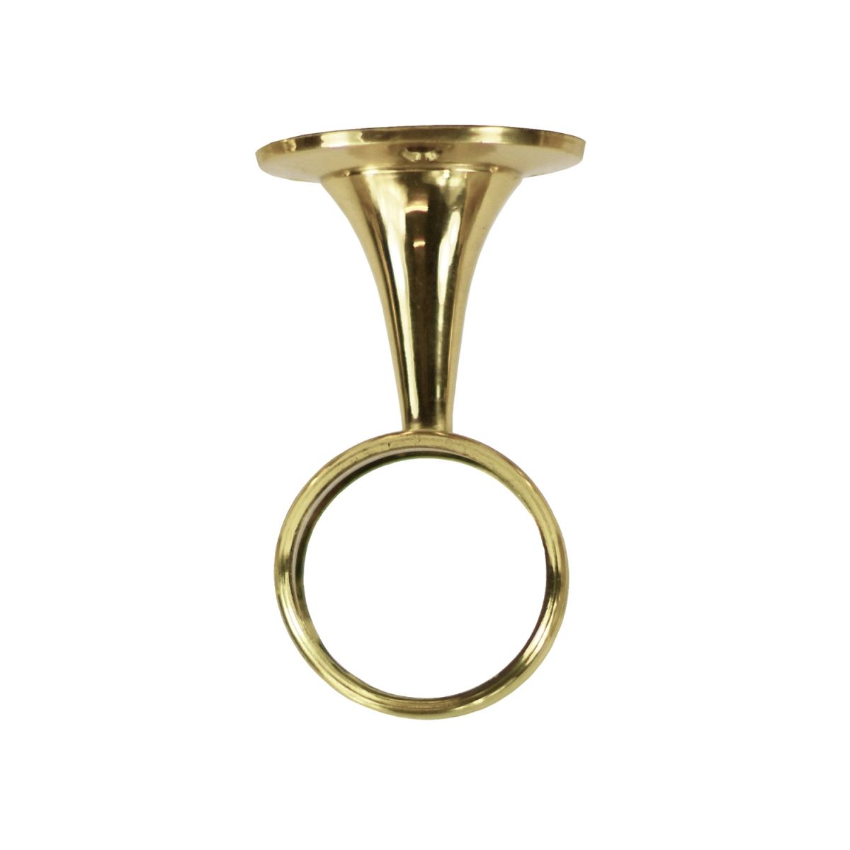 Medium Brass Ring Curtain Bracket