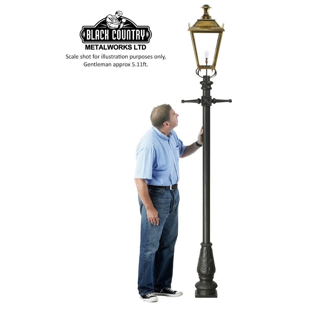 Antique Brass Dorchester Lamp Post & Lantern Set 2.7m