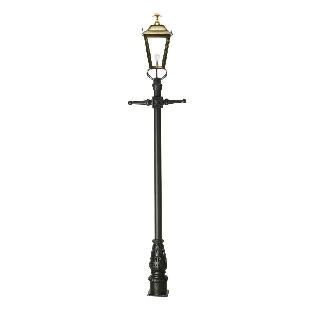 Antique Brass Dorchester Lamp Post & Lantern Set 3.25m