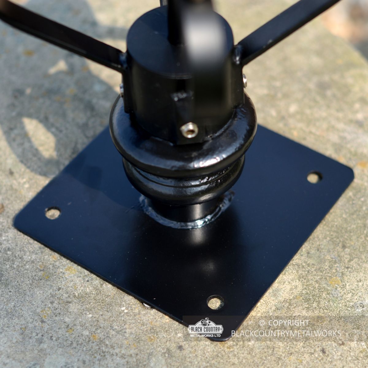 Close-up of the Pillar Base Plate