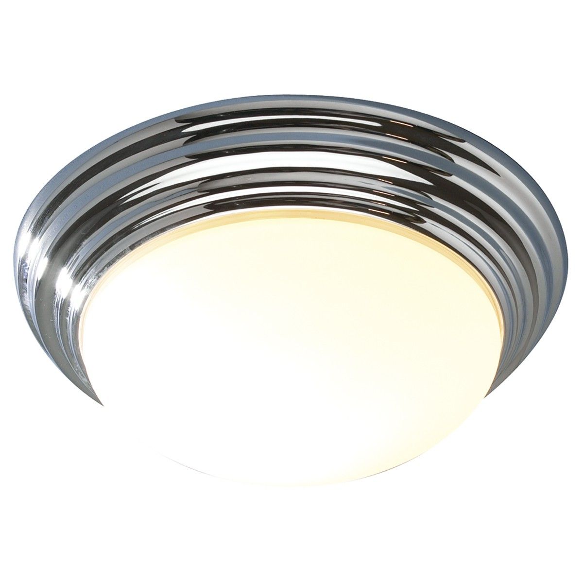 Bright Chrome Domed Bathroom Light