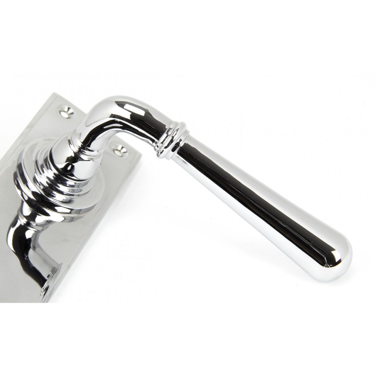"Emerson" Bright Chrome Lever Handle Set With Keyhole