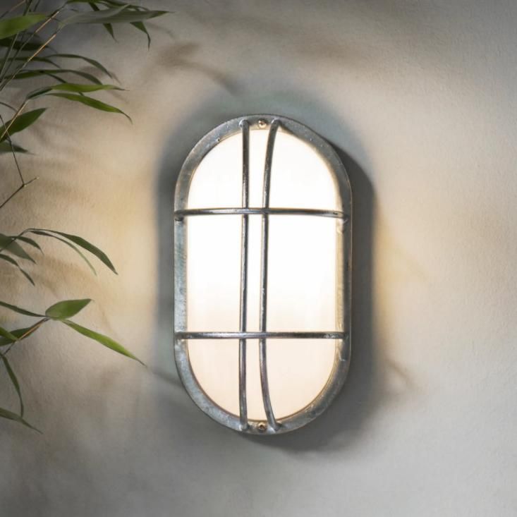 Galvanised Steel Bulk Head Wall Light